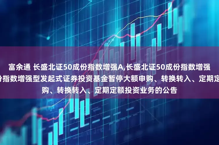 富余通 长盛北证50成份指数增强A,长盛北证50成份指数增强C: 长盛北证50成份指数增强型发起式证券投资基金暂停大额申购、转换转入、定期定额投资业务的公告