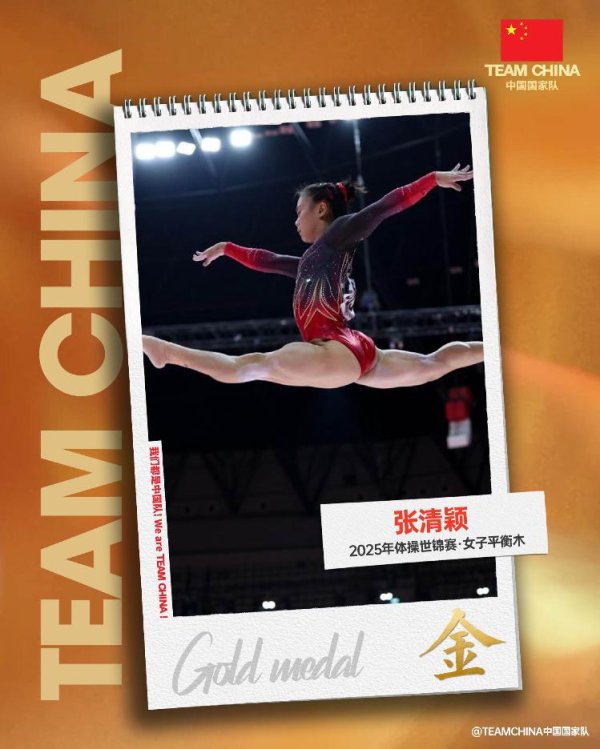 富隆咨询 雅加达体操世锦赛，张清颖夺得平衡木金牌